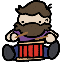 Quay Drum Roll Sticker