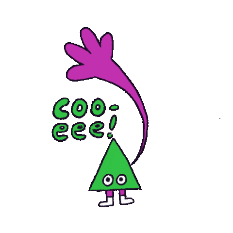 vickymadethis hello hi waving shape Sticker