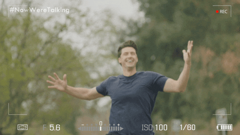 Happy Lets Go GIF by NOW WE'RE TALKING TV SERIES