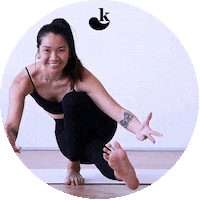 karmayoga yoga karma do good half moon Sticker