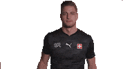David Von Ballmoos Shrug Sticker by Swiss Football Association