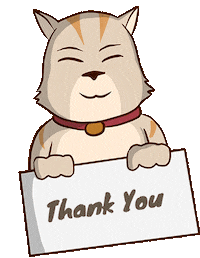 Thanks Giving Thank You Sticker by Henry Fernando Naven