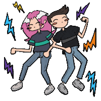 Hopebaqshy love dance music coffee Sticker