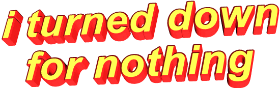 text turn down Sticker by AnimatedText