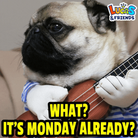 Bored Monday Morning GIF by Lucas and Friends by RV AppStudios
