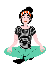 studioumi peace yoga meditation breath Sticker