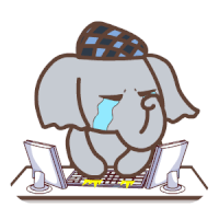 Emoji Elephant Sticker