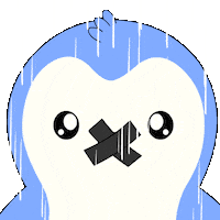 Cant Say Lips Are Sealed Sticker by Pudgy Penguins