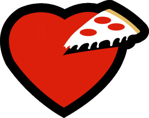 hubba hubba pizza my heart Sticker by oldtownpizza