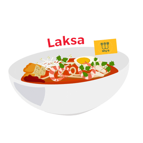 whyqsg singapore hawker laksa hawker food Sticker