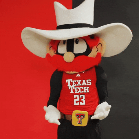 Texas Tech Raider Red GIF by Texas Tech Basketball