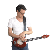 Guitar Brille Sticker by Bewie Bauer