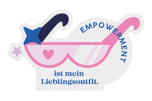 schoenski blue stars sunglasses feminism Sticker