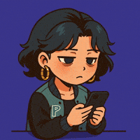 PersonaJourney mobile phone bored chat GIF