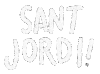 Sant Jordi Llibre Sticker