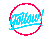 Tag Follow Us Sticker by Olga - Visual Storytellers