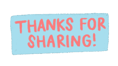 Thanks For Sharing Thank You Sticker by Amazon Photos