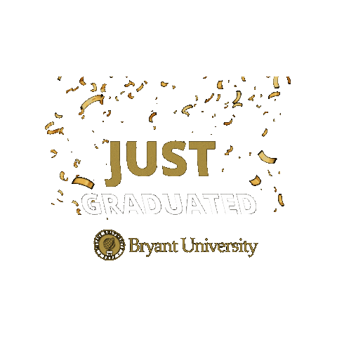 Bryant University Graduation Sticker by Bryant Graduate Programs