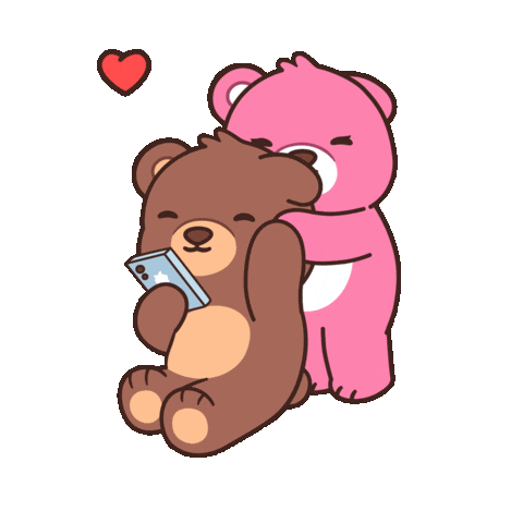 I Love Ya Teddy Bear Sticker by BEARISH