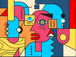 gnommie_art art abstract picasso GIF