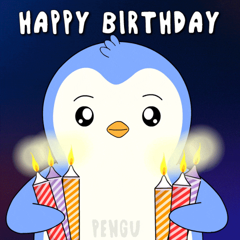Happy Birthday Penguin GIF by Pudgy Penguins