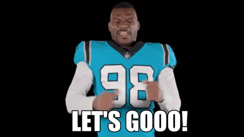 Lets Go Reaction GIF by Carolina Panthers