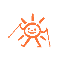 ckslniecko sun hiking tura tabor Sticker