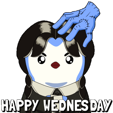 Wednesday Morning Penguin Sticker by Pudgy Penguins