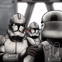 Honnid clone wars clone trooper star wars meme handonshouldermeme GIF
