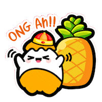 Mascot Pineapple Sticker by Superbuy.my