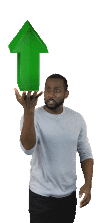 Swipe Up Green Arrow Sticker by OnlyRoses