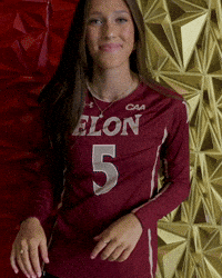 Elon Volleyball GIF by Elon Phoenix
