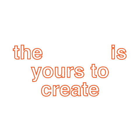 YouTurnNeon giphyupload neon orange motivation Sticker