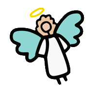 Christmas Angel Sticker