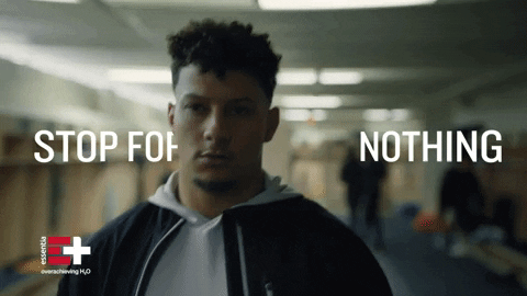 Patrick Mahomes Hydrate GIF by Essentia Water