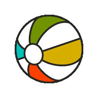 maevechocolate ball seattle maeve beach ball Sticker