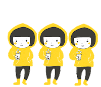 Coffee Time Girl Sticker