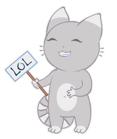 merurid cat cute lol laughter Sticker