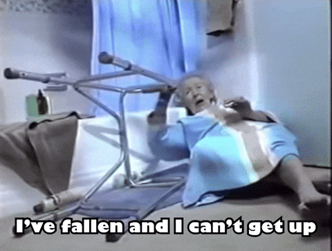 jasonhojnack 90s fallen life alert ive fallen and i cant get up GIF