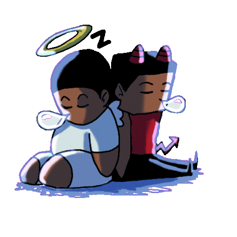 Tired Night Sticker