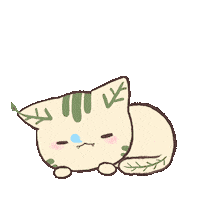 chimera_abyss cat kawaii sleep doodle Sticker
