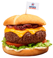 FosterHollywood burger hamburguesa fh black label Sticker