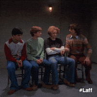 ashton kutcher friends GIF by Laff
