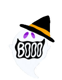 Halloween Ghost Sticker by しまみほ