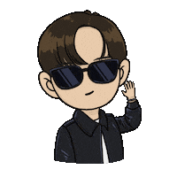Sunglasses Hello Sticker