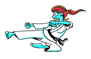 angry martial arts Sticker by Olympic Channel