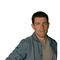 Max Greenfield Shrug Sticker by CBS
