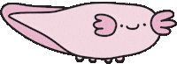 pink swimming Sticker