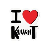 I Love Kuwait Sticker