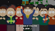 snow crowd GIF by South Park 